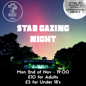 Star Gazing Evening With PADAS - Monday 2nd of November